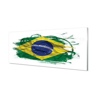 Painel de vidro bandeira brasileira