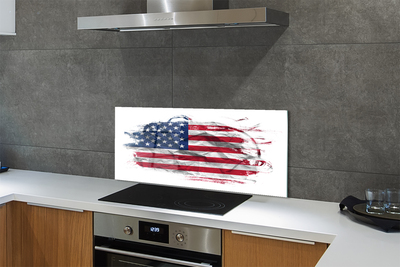 Painel de vidro Bandeira dos Estados Unidos