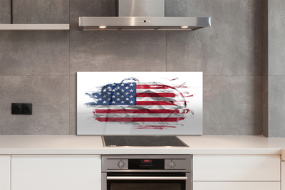 Painel de vidro Bandeira dos Estados Unidos