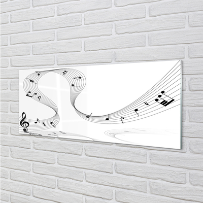 Painel de vidro Clave de sol