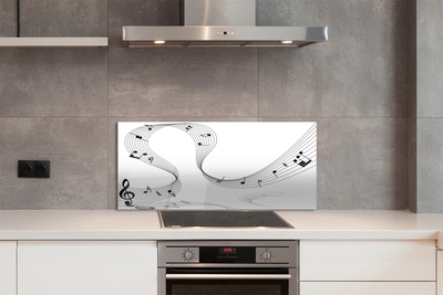 Painel de vidro Clave de sol