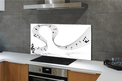 Painel de vidro Clave de sol