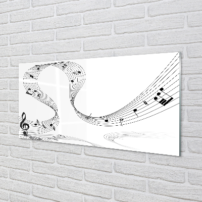 Painel de vidro Clave de sol