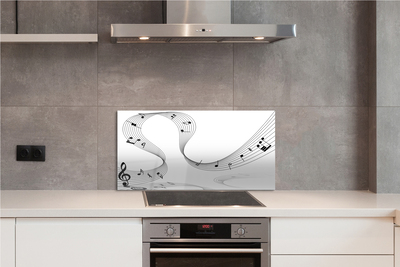 Painel de vidro Clave de sol