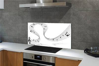 Painel de vidro Clave de sol