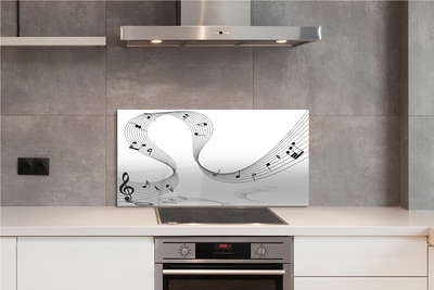 Painel de vidro Clave de sol