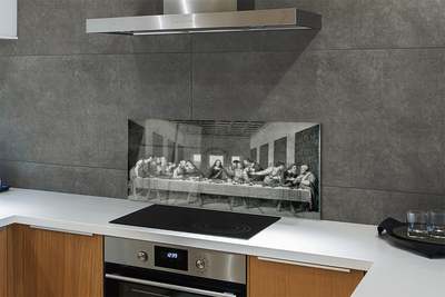 Painel de vidro A peça A Última Ceia