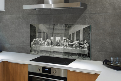 Painel de vidro A peça A Última Ceia