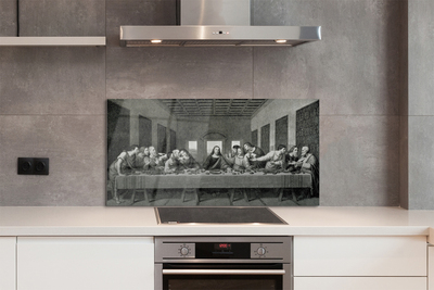 Painel de vidro A peça A Última Ceia