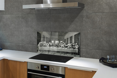 Painel de vidro A peça A Última Ceia