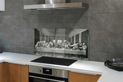 Painel de vidro A peça A Última Ceia