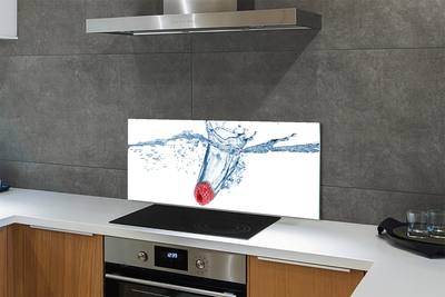 Painel de vidro Água de framboesa