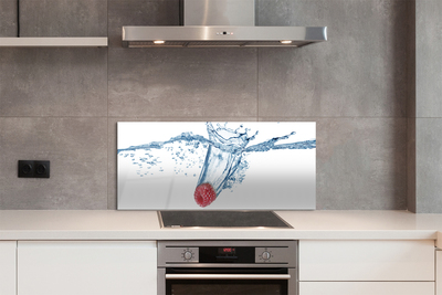 Painel de vidro Água de framboesa