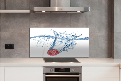 Painel de vidro Água de framboesa