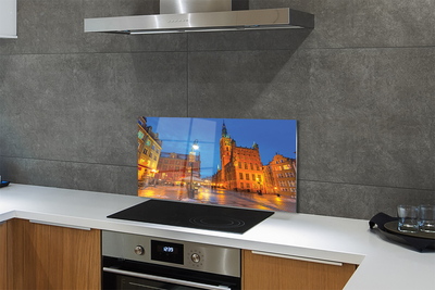 Painel de vidro Igreja Noturna da Cidade Velha de Gdansk