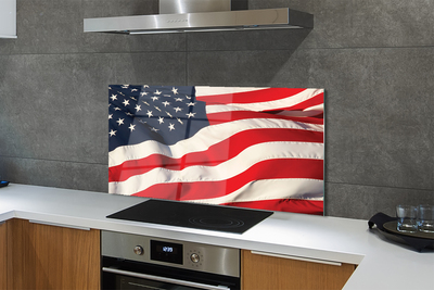Painel de vidro Bandeira dos Estados Unidos