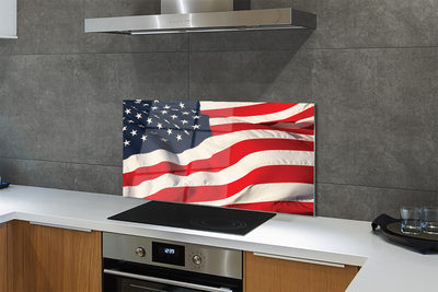 Painel de vidro Bandeira dos Estados Unidos