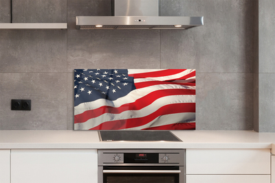 Painel de vidro Bandeira dos Estados Unidos