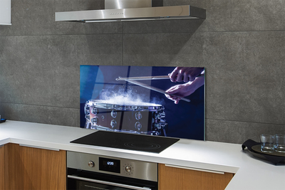 Painel de vidro Baquetas