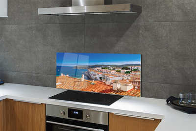 Painel de vidro Espanha Cidade Mar Montanhas