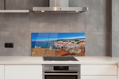 Painel de vidro Espanha Cidade Mar Montanhas