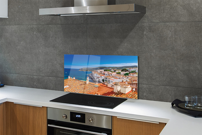 Painel de vidro Espanha Cidade Mar Montanhas