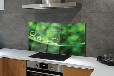 Painel de vidro Macro gotas de água