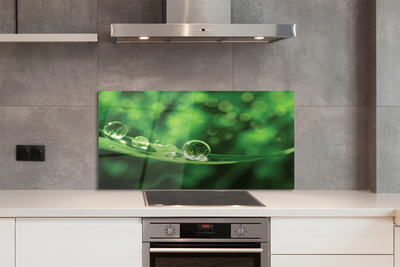 Painel de vidro Macro gotas de água