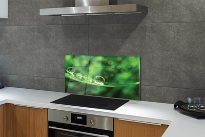 Painel de vidro Macro gotas de água