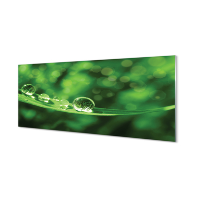 Painel de vidro Macro gotas de água