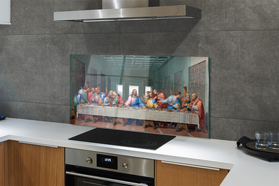 Painel de vidro A peça A Última Ceia