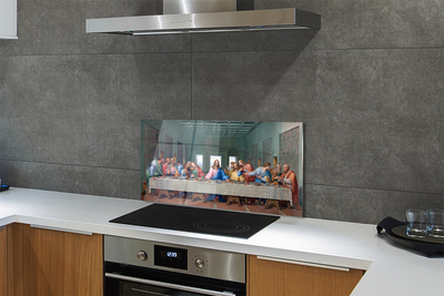 Painel de vidro A peça A Última Ceia