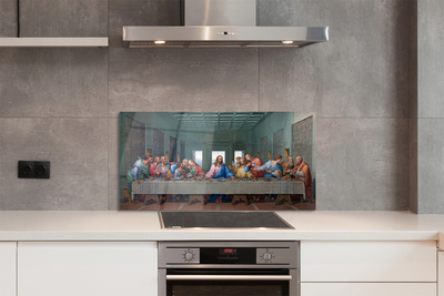 Painel de vidro A peça A Última Ceia