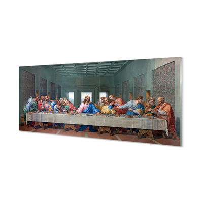Painel de vidro A peça A Última Ceia