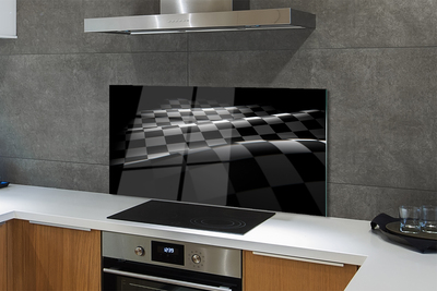 Painel de vidro Bandeira quadriculada