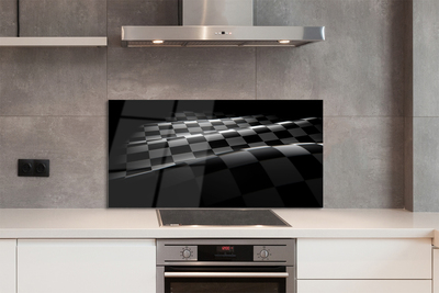 Painel de vidro Bandeira quadriculada