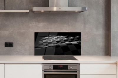 Painel de vidro Bandeira quadriculada