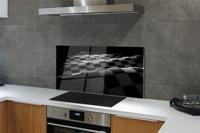 Painel de vidro Bandeira quadriculada