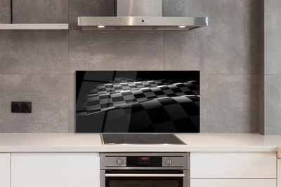 Painel de vidro Bandeira quadriculada