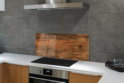 Painel de vidro Grãos e nós da madeira