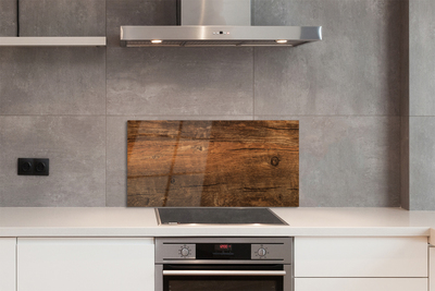 Painel de vidro Grãos e nós da madeira