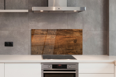 Painel de vidro Grãos e nós da madeira