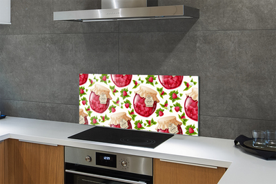 Painel de vidro Geleia de framboesa