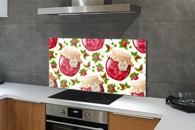 Painel de vidro Geleia de framboesa