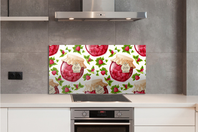 Painel de vidro Geleia de framboesa