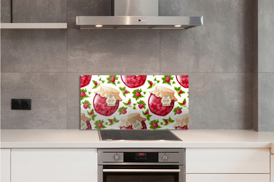 Painel de vidro Geleia de framboesa