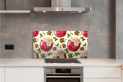 Painel de vidro Geleia de framboesa