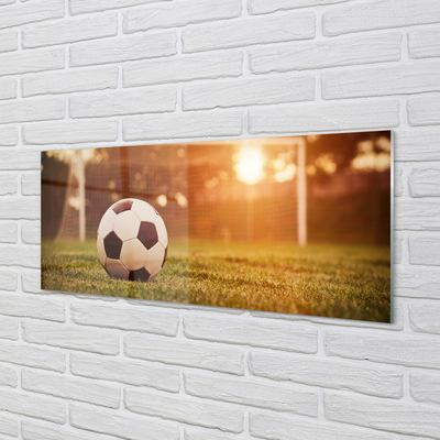 Painel de vidro Gol de sol de bola