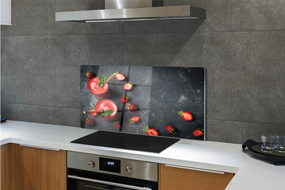 Painel de vidro Smoothie de morango