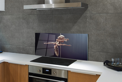 Painel de vidro Mulher dançando no poste